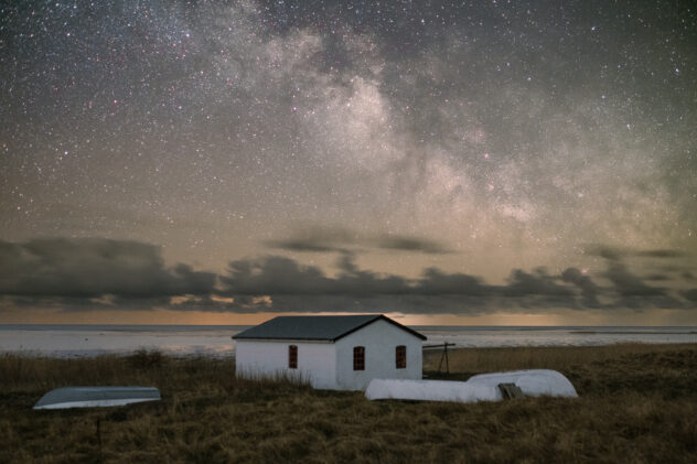 The Milky way and night sky in Nothern Jutland